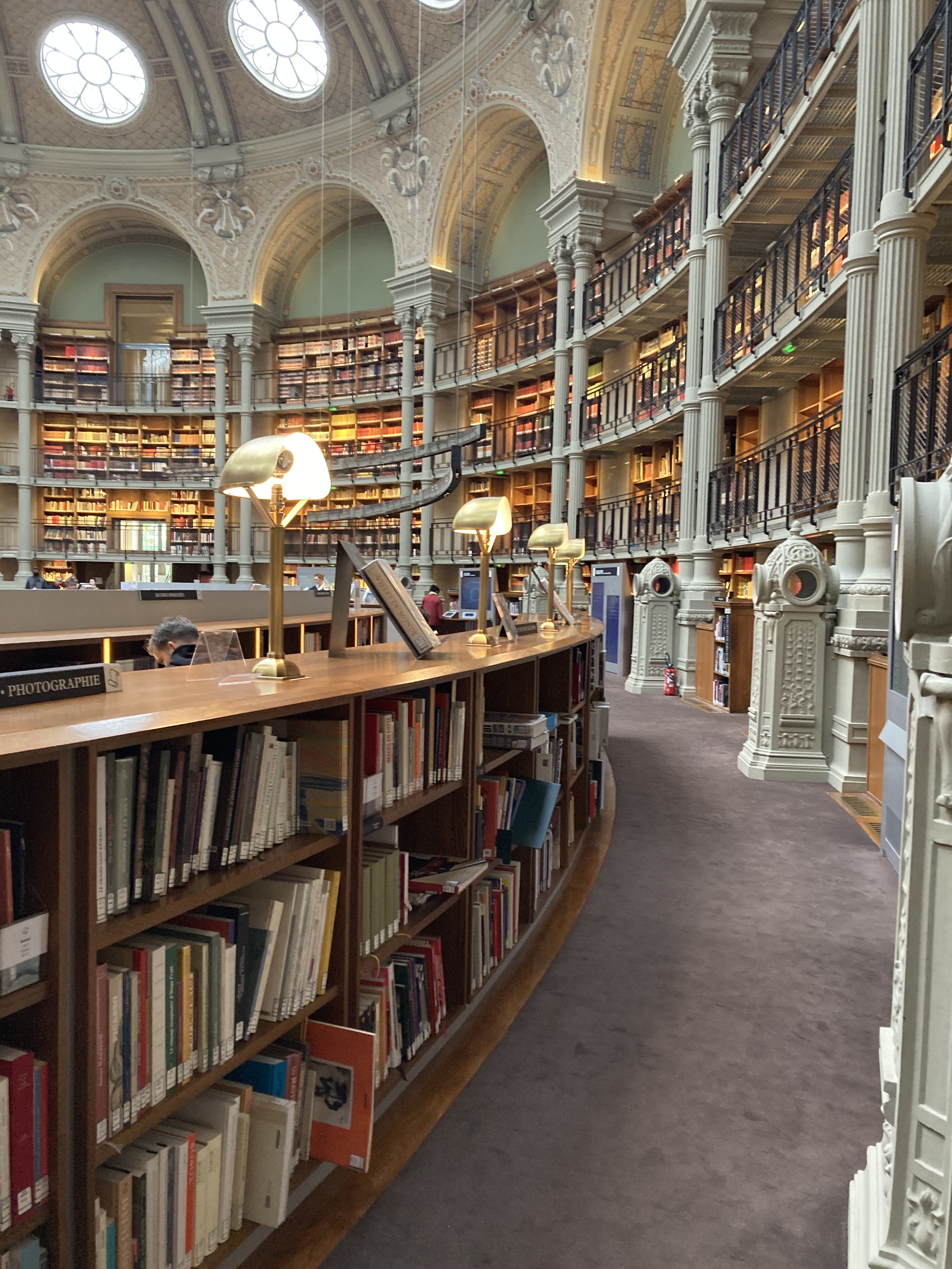 Stacks at the Grande Ovale, French National Library, Richelieu Site