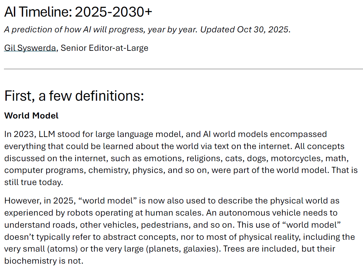 AGI Timeline-Definitions