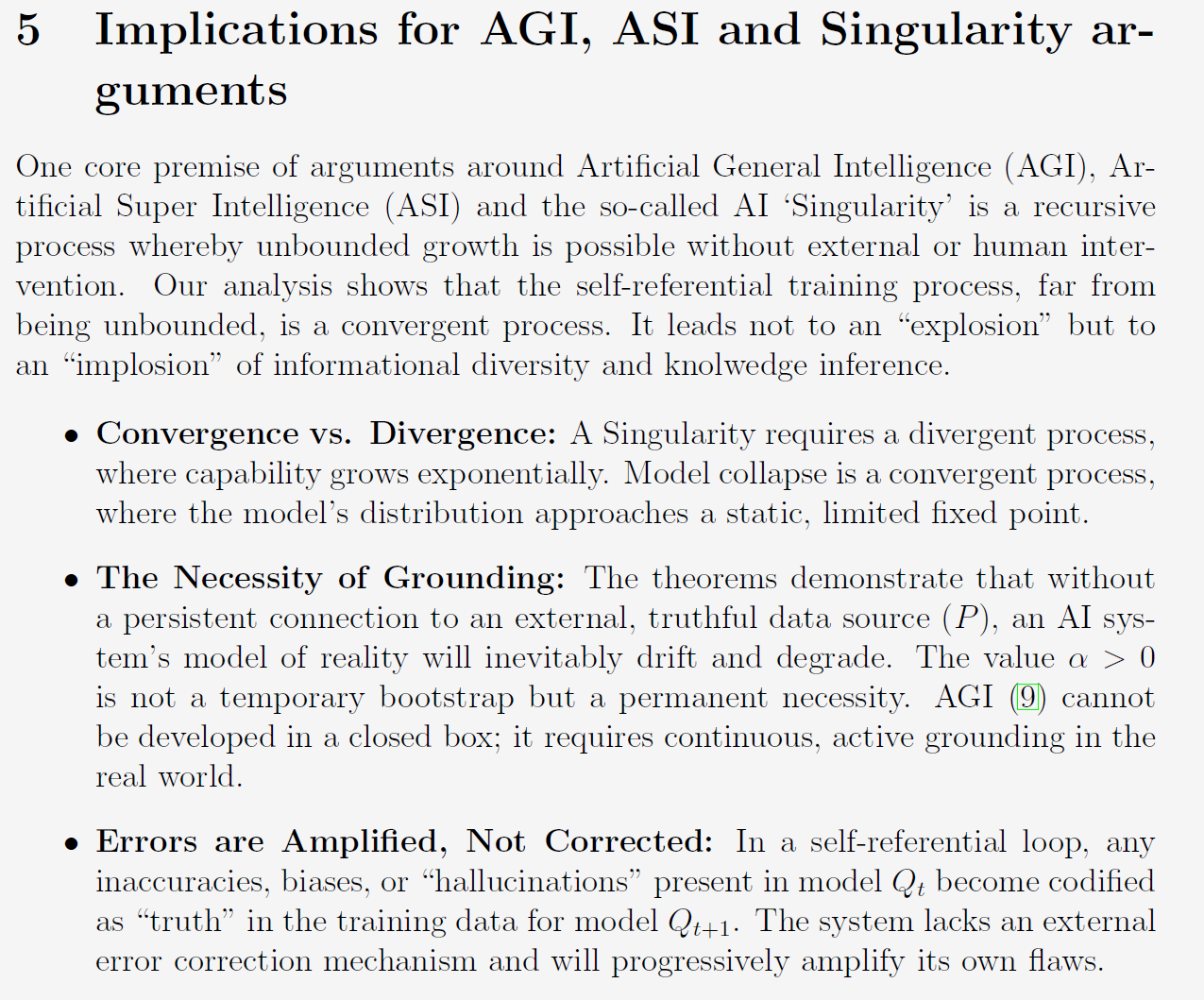 Limits of self-improving AI-Implications for AGI ASI Singularity