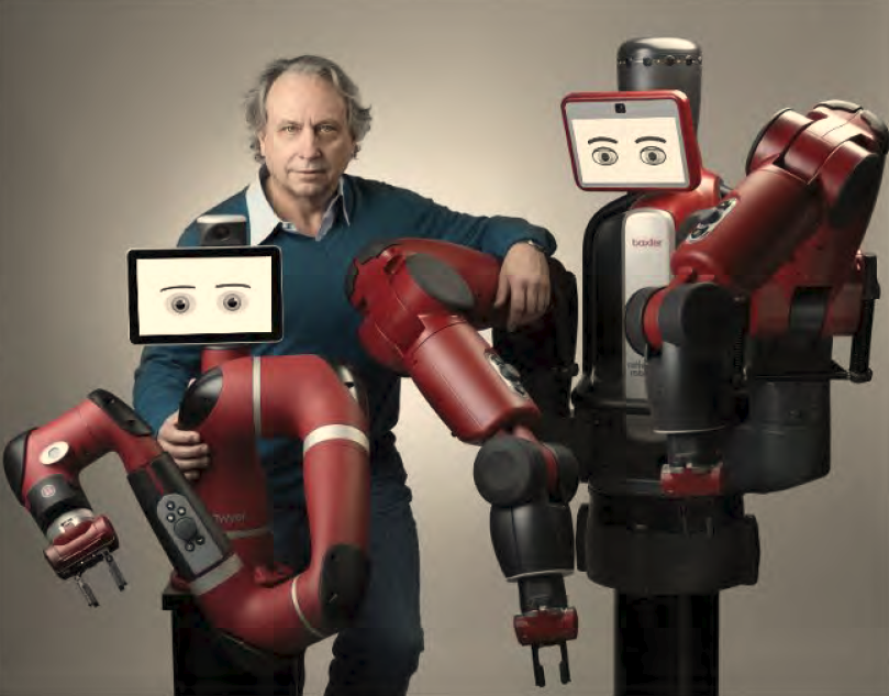 Rod Brooks with Robots
