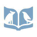 logo: two animals on a book