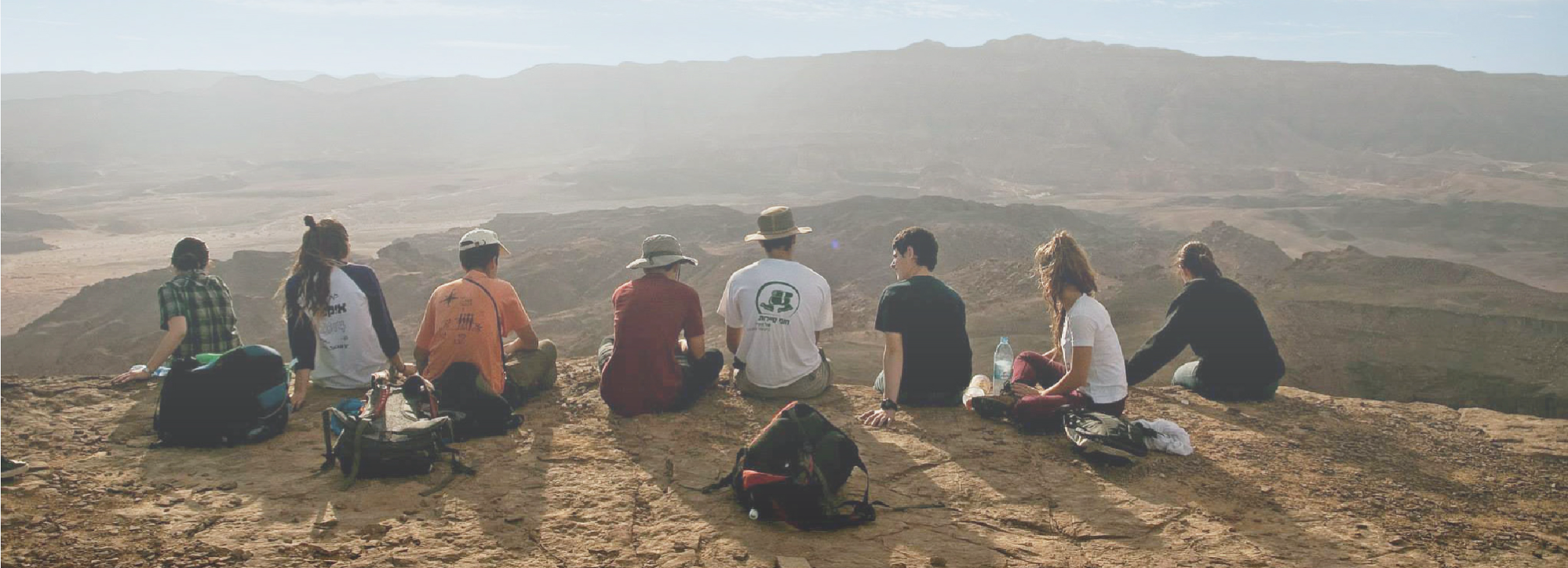 students viewing a landscape